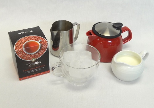 Ingredients for Iced Canadian Tea Latte